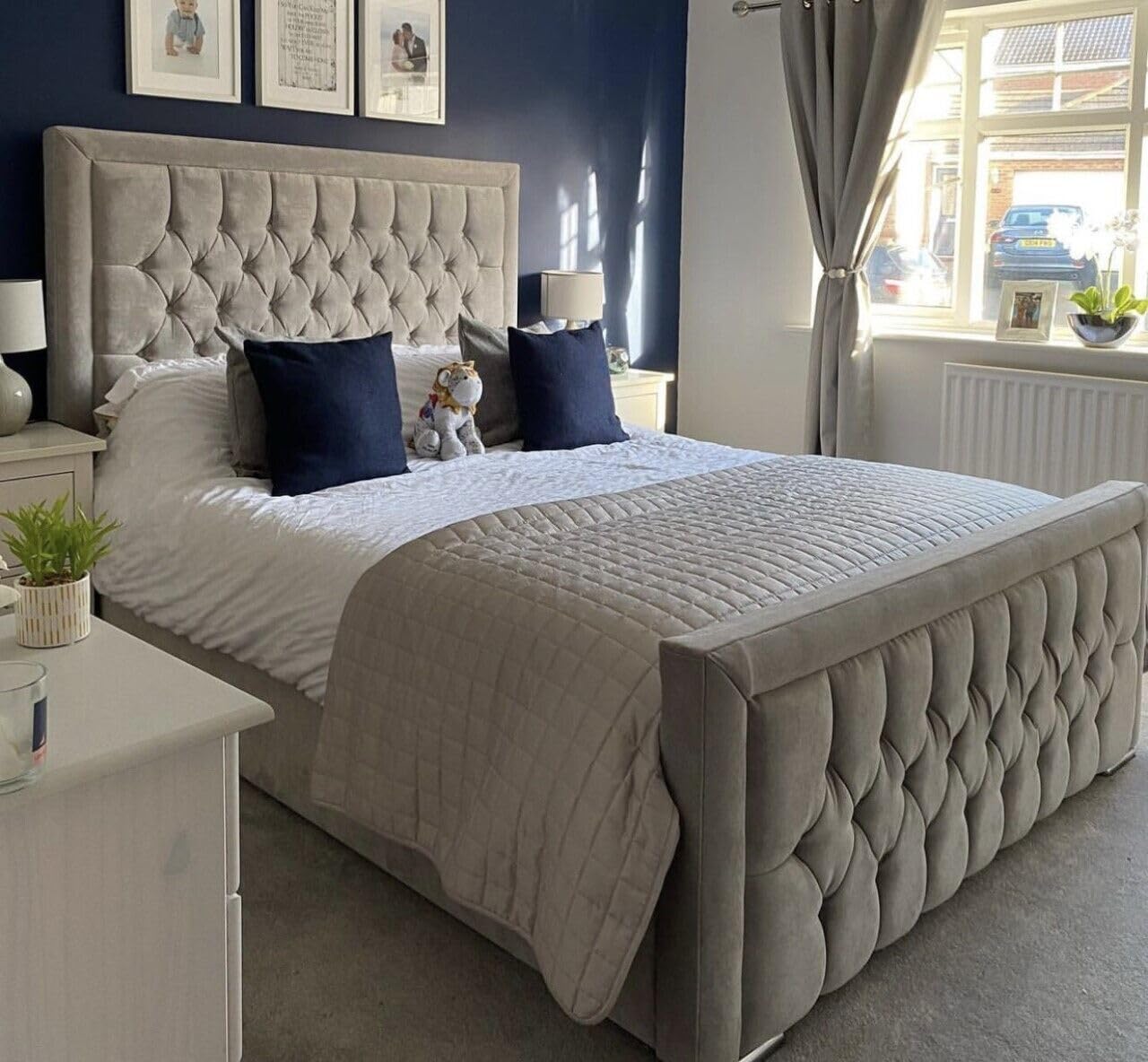 Hilton Diamond Tufted Bed UK | Luxury Hotel Style | Shop Online | Free Delivery - Hilton Beds UK