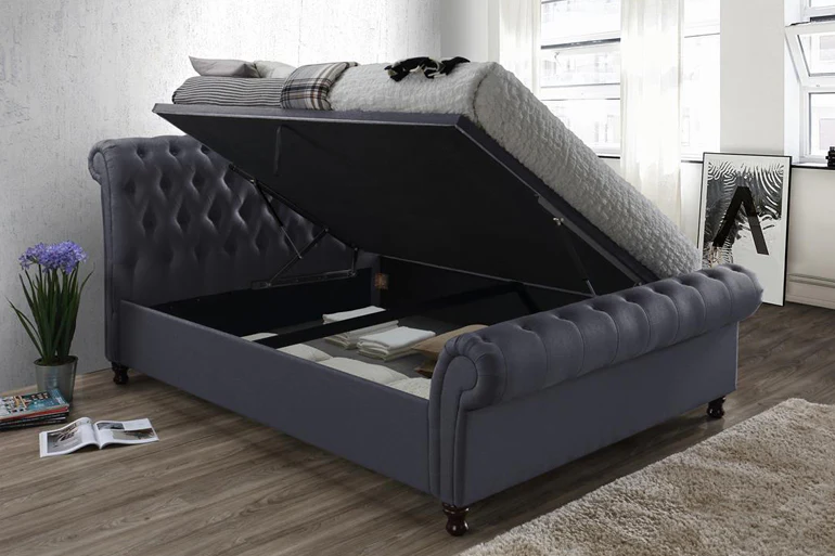 Castello Ottoman Sleigh Bed UK - Premium sleigh from CESS Furniture UK