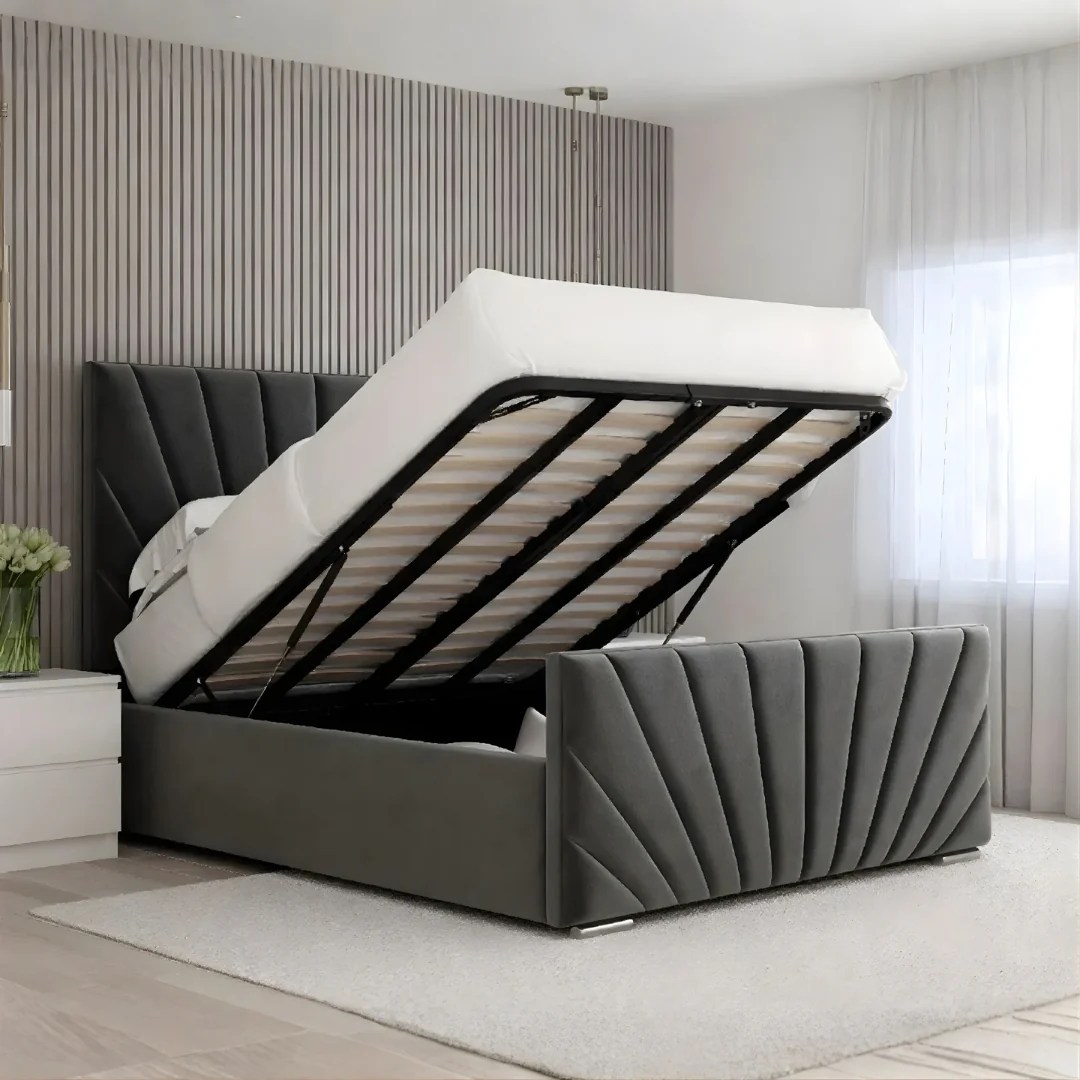 Sunrise Double Ottoman Storage Bed UK | Lift-Up Storage Ottoman Bed | Shop Online | Free Delivery