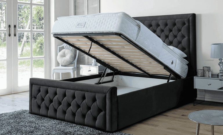 Vivienne Ottoman Bed UK | Luxury Storage Ottoman Bed with Lift-Up Mechanism